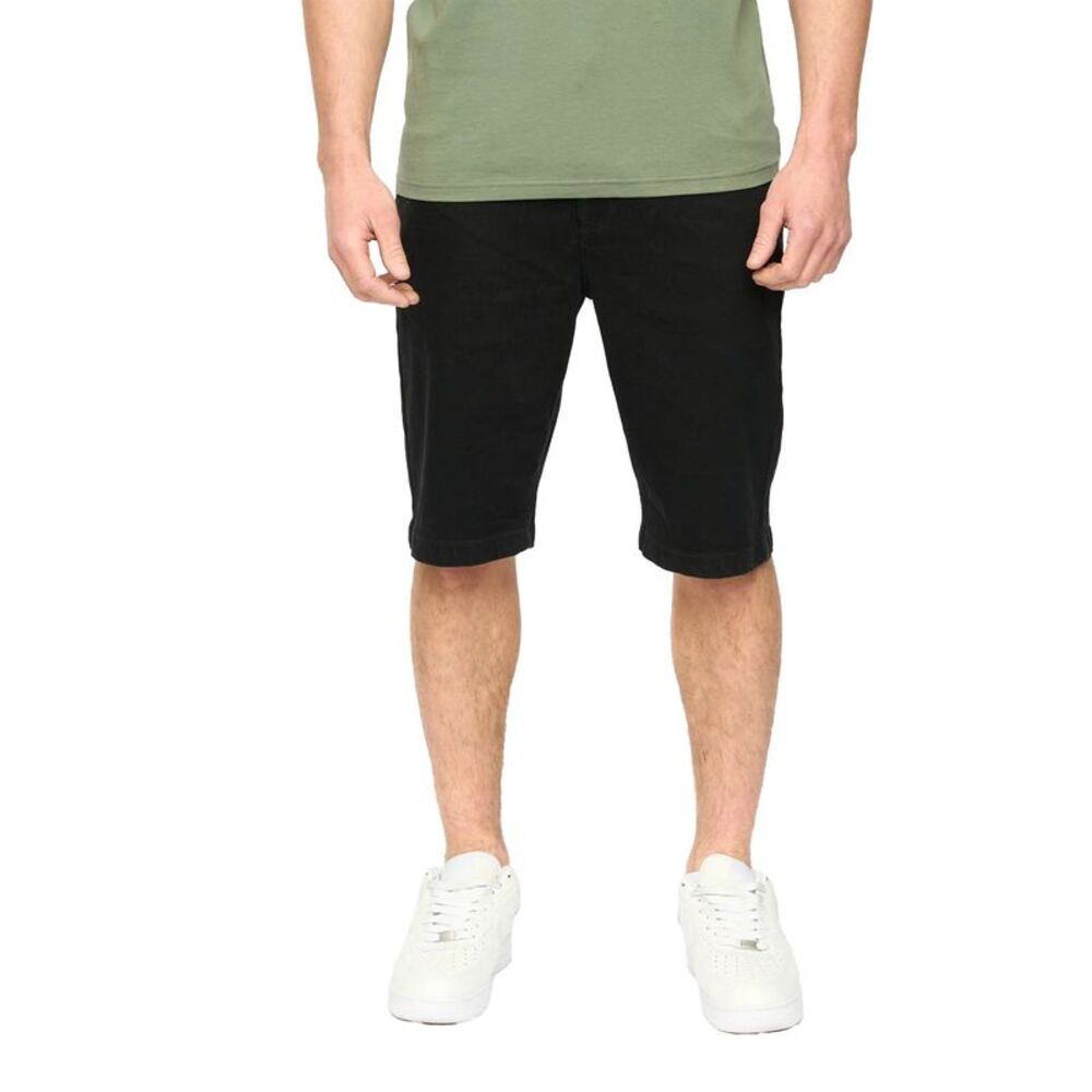 Crosshatch Mens Kamaline Denim Shorts / Black Wash